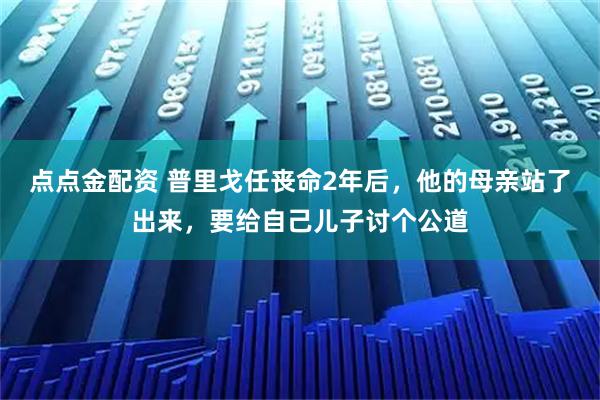 点点金配资 普里戈任丧命2年后，他的母亲站了出来，要给自己儿子讨个公道